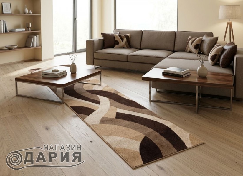 Тъкана пътека GRACIA 544 brown/d.beige